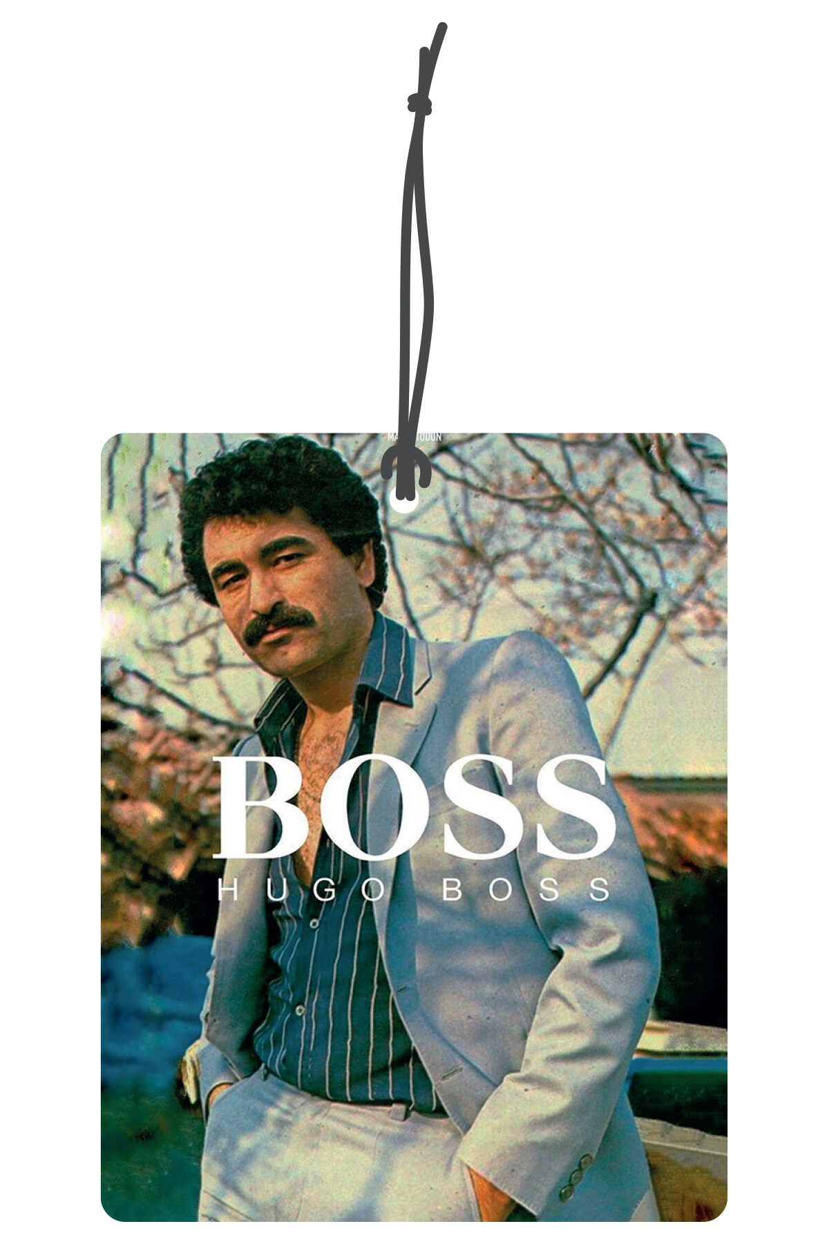 ByMeyla İbrahim Patron Görselli Dekoratif Oto Kokusu ve Aksesuar Seti