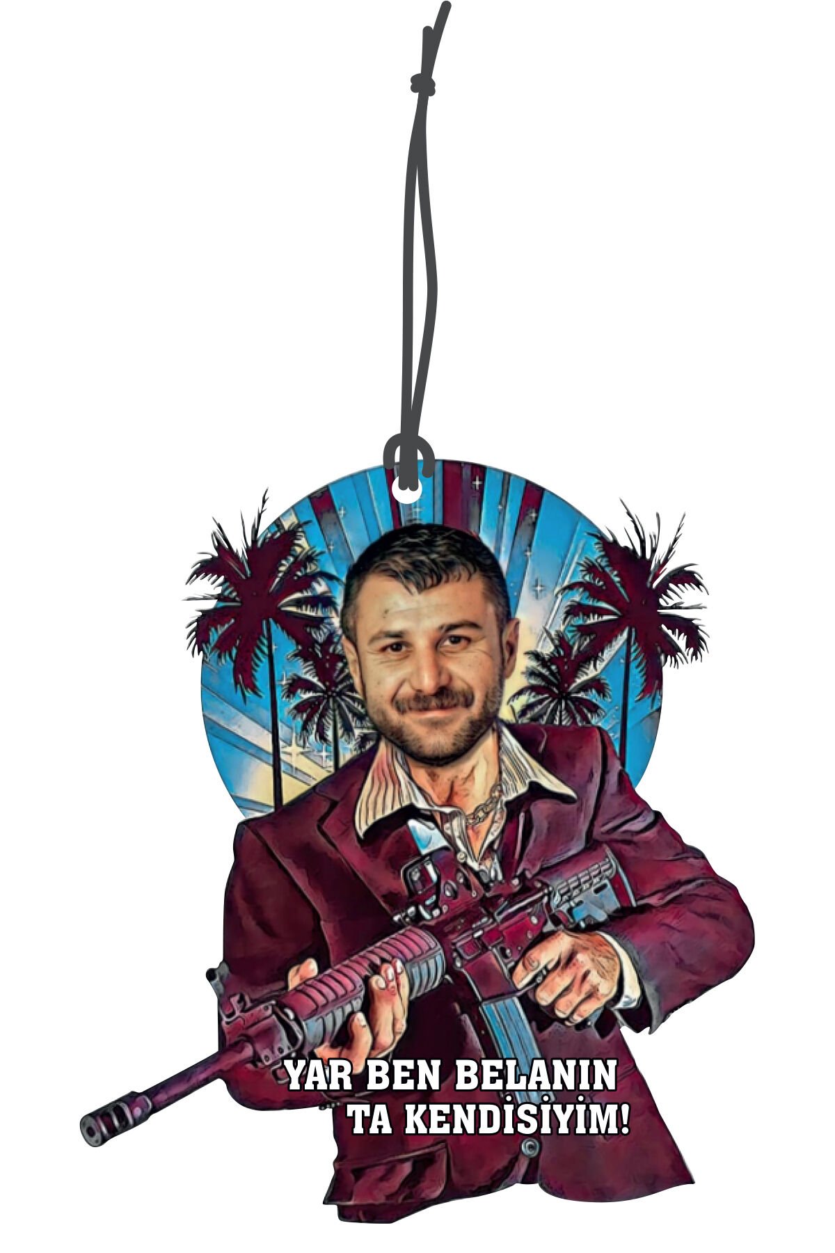 ByMeyla Azer Belanın Ta Kendisiyim Görselli Dekoratif Oto Kokusu ve Aksesuar Seti