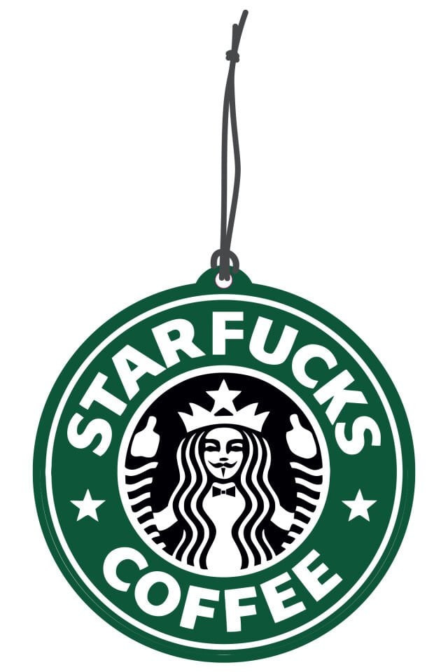 ByMeyla Star Fucks Görselli Dekoratif Oto Kokusu ve Aksesuar Seti