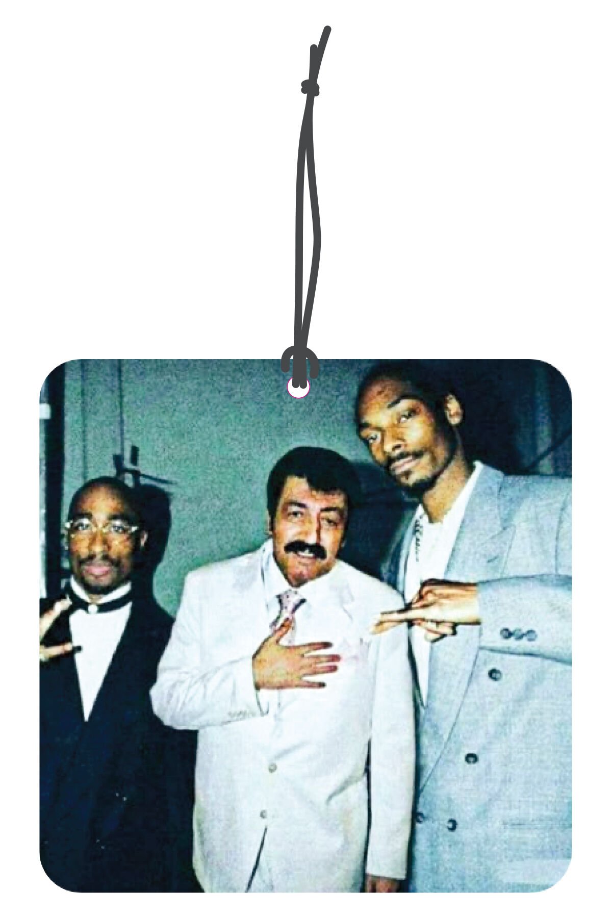 ByMeyla Müslüm Baba 50 Cent Görselli Dekoratif Oto Kokusu ve Aksesuar Seti