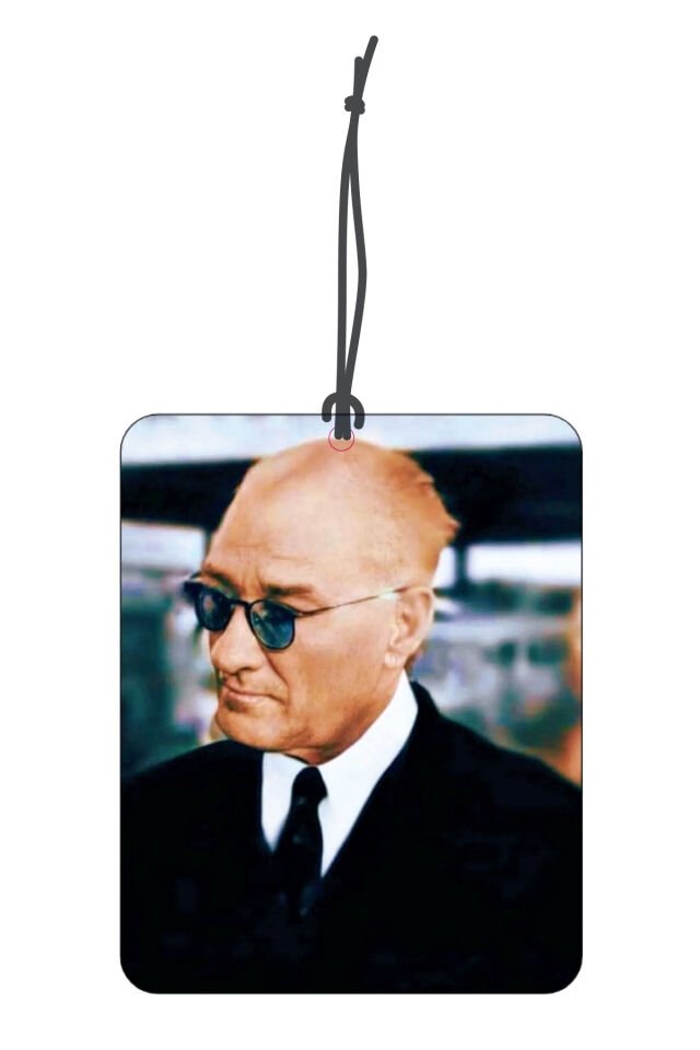 ByMeyla Karizma ATATÜRK Görselli Dekoratif Oto Kokusu ve Aksesuar Seti