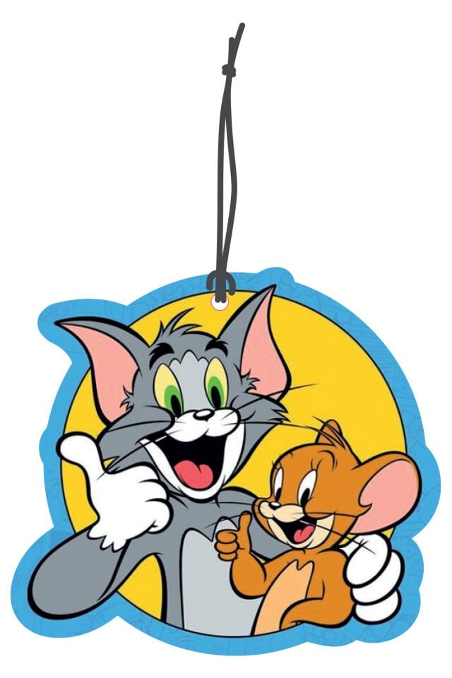 ByMeyla Tom ve Jerry Görselli Dekoratif Oto Kokusu ve Aksesuar Seti